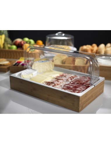 ALZATE-PORTATORTE-ESPOSITORI: vendita online ESPOSITORE SET 5 PEZZI BUFFET VASSOIO + COPERCHIO GN 1 / 1 in offerta