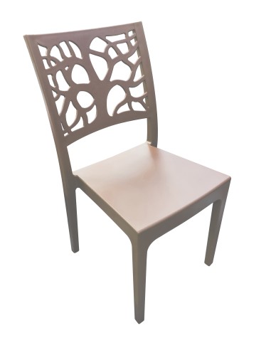 SEDIE-POLTRONE: vendita online SEDIA IN POLIPROPILENE TETI TORTORA 52x46x86 ARETA in offerta