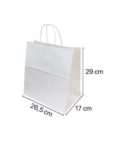 ACCESSORI: vendita online TAKE AWAY CONFEZIONE 50 BUSTE BIANCO CM.27X17X29 in offerta