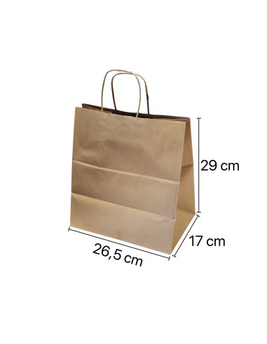 ACCESSORI: vendita online TAKE AWAY CONFEZIONE 50 BUSTE CM.27X17X29 AVANA in offerta