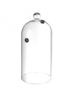 ACCESSORI: vendita online CAMPANA IN VETRO CON SFIATO PER AFFUMICATURA D.130X282H, CAMPANA PER COCKTAIL HENDI in offerta