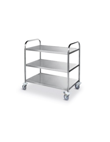 CARRELLI: vendita online CARRELLO PORTAVIVANDE 3 PIANI CM.91X59X95H INOX in offerta