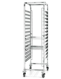 CARRELLI PORTATEGLIE-PIATTI: vendita online CARRELLO PORTATEGLIE 15XCM.60X40 IN ACCIAIO INOX HENDI in offerta