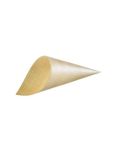 FINGER FOOD BAMBÙ: vendita online CONO LEGNO GRANDE CONFEZIONE 50 PZ. CM.5,5X15,5 in offerta