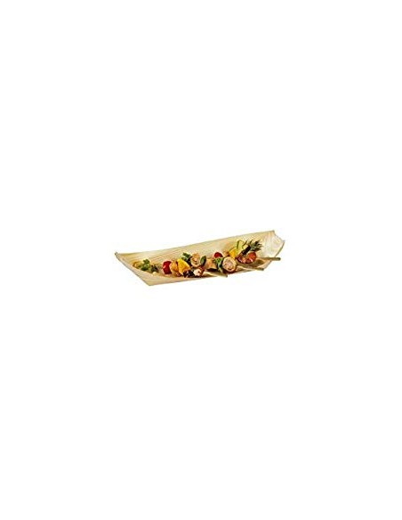 FINGER FOOD BAMBÃ: vendita online PIROGA PICCOLA IN LEGNO NATURALE CONFEZIONE 50 PZ. CM.9,5X5X1,5H in offerta