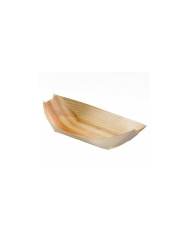 FINGER FOOD BAMBÙ: vendita online PIROGA LEGNO STAND.GRANDE CONFEZIONE 50 PZ. CM.15X7,5X2H in offerta