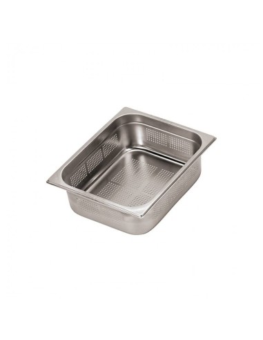 BACINELLE-CONTENIT.COPERCHI-ACCIAIO: vendita online BACINELLA GASTRONORM 2/3 H.65 FORATA MM.325X354 ACCIAIO INOX in offerta