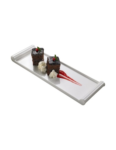 LE PERLE: vendita online VASSOIO RETTANGOLARE CM.36X11,5 H.2,5 LE PERLE MELAMINA LEONE in offerta