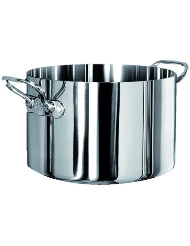 ALUINOX: vendita online ALUINOX CASSERUOLA ALTA 1907 CM.24 H.16 LT.7,2 2 MANIGLIE in offerta