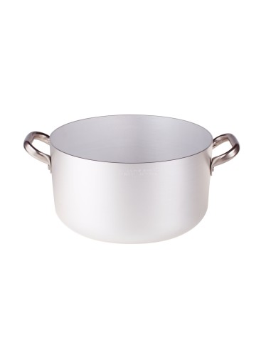 ALLUMINIO: vendita online CASSERUOLA ALTA ALLUMINIO 3MM CM.50 H.26 LT.50 2 MANIGLIE in offerta