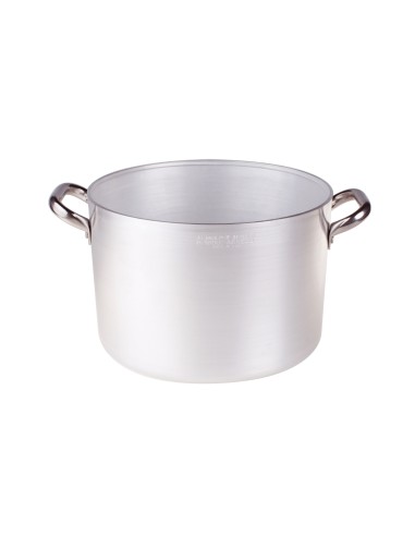 ALLUMINIO: vendita online CASSERUOLA ALTISSIMA ALLUMINIO 3MM CM.20 H.14,5 L.3,7 2 MANIGLIE in offerta