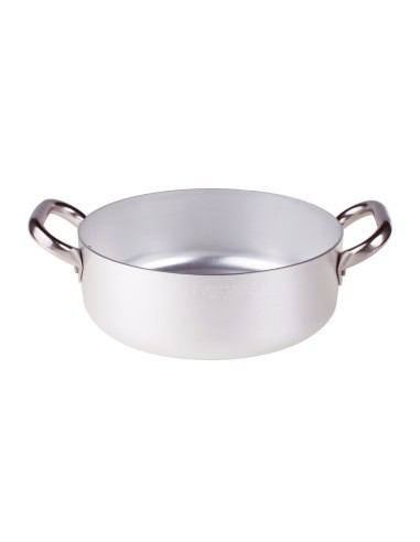 ALLUMINIO: vendita online CASSERUOLA BASSA ALLUMINIO CM.60 2 MANICI MM.3 in offerta