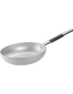 ALLUMINIO INDUZIONE MM.3: vendita online PADELLA COOL ALTA IN ALLUMINIO 3MM CM.28 CON 1 MANICO E FONDO INDUZIONE 8MM BALDASSA...
