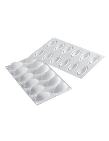 STAMPI-TAGLIAPASTA: vendita online QUENELLE 24-STAMPO SILICONE 63X29 H28MM BIANCO in offerta