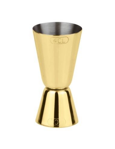 STRAINER-AGITATORI-MISURINI: vendita online COCKTAIL JIGGER ML.20/40 ORO INOX in offerta