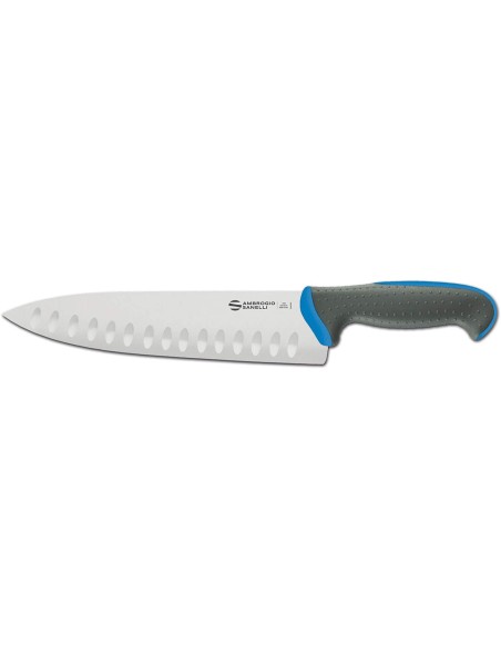 TECNA: vendita online COLTELLO TRINCIANTE ALVEOLATO TECNA BLU 24 CM AMBROGIO SANELLI in offerta