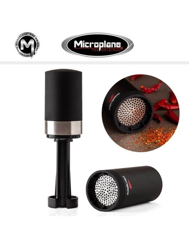 MACINAPEPE-MACINASALE: vendita online MACINA PEPERONICNO CM.21 NERO E INOX MICROPLANE in offerta