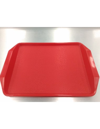 VASSOI-TAGLIERI: vendita online FAST FOOD VASSOIO 12.17 ROSSO 061 MM440X310 MANIGLIATO in offerta