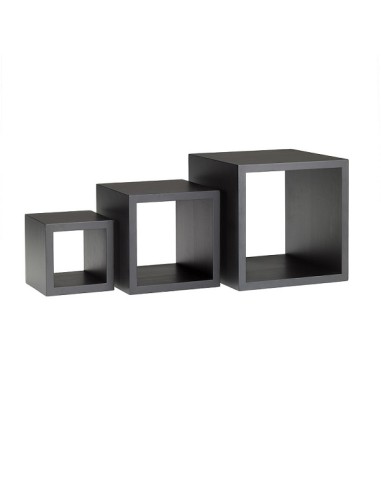 ALZATE-PORTATORTE-ESPOSITORI: vendita online CUBO SET 3 ALZATA BUFFET NERA CM.13/18/23 LEONE in offerta