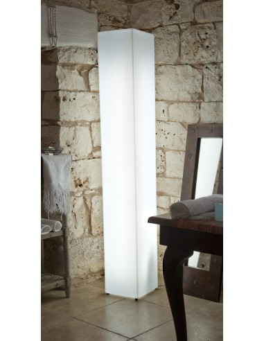 COMPLEMENTI D'ARREDO: vendita online TOWER LAMPADA NEUTRA CON KIT LUCE NEON CM.28X28X178H MODUM in offerta