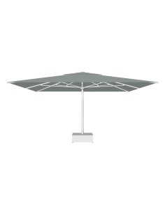 OMBRELLONI: vendita online MAXI PRO OMBRELLONE 6X7 BIANCO TELO GRIGIO PERLA in offerta