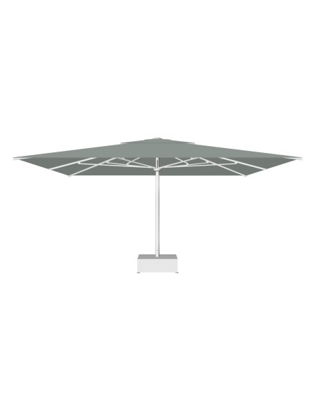 OMBRELLONI: vendita online MAXI PRO OMBRELLONE 6X7 BIANCO TELO GRIGIO PERLA in offerta