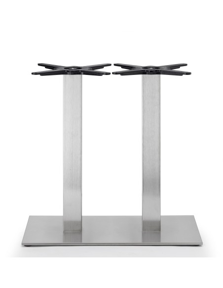 BASI TAVOLO: vendita online TIFFANY BASAM.BASE CM.75X40 SATIN.DOPPIACOL.H.73 INOX SATINATO in offerta