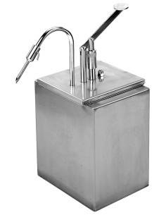 DOSATORI-DISPENSER: vendita online DOSA CREME ACCIAIO CM 20X16 H23CM PADERNO in offerta 2