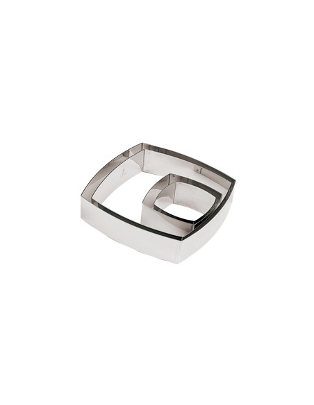 STAMPI-TAGLIAPASTA: vendita online QUADRATO BOMBATO ACCIAIO CM10X10 H4,5  PADERNO in offerta