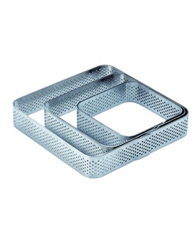 STAMPI-TAGLIAPASTA: vendita online FASCIA INOX MICROFORATA QUADRATO CON ANGOLI TONDI 105X105X20 PAVONI in offerta