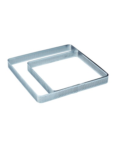 STAMPI-TAGLIAPASTA: vendita online FASCIA INOX MICROFORATA QUADRATA CON ANGOLI TONDI MM.150X150X20 PAVONI in offerta