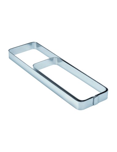 STAMPI-TAGLIAPASTA: vendita online FASCIA INOX RETTANGOLARE CON ANGOLI TONDI MM.280X80X20 PAVONI in offerta