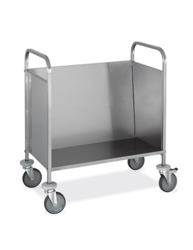 CARRELLI PORTATEGLIE-PIATTI: vendita online CARRELLO PORTAPIATTI IN ACCIAIO INOX CM.84x51x91 METALCARRELLI in offerta