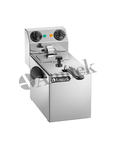 FRIGGITRICI: vendita online FRIGGITRICE FE4 1 VASCA 4 LITRI 2000 WATT MM.245X430X310H AMITEK in offerta