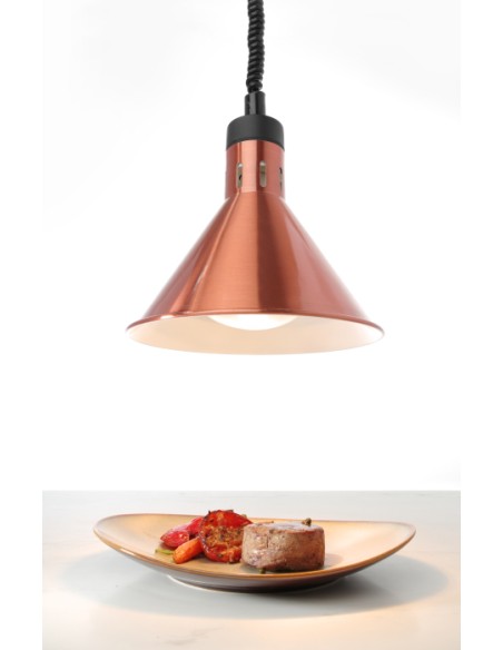 ACCESSORI: vendita online LAMPADA TERMICA CONICA REGOLABILE CM.70/150 230 WATT RAME in offerta