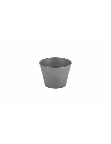 BICCHIERI: vendita online BUCKET SHOW PLATE GRIGIO CM.15X11 in offerta