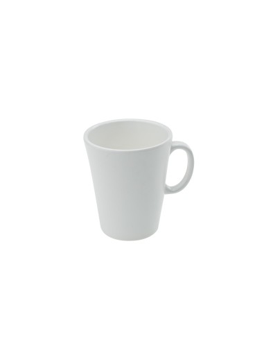 TAZZE E PIATTINI LATTE: vendita online BASIC TAZZA DIAMETRO CM.8,5X10H BIANCA IN MELAMINA LEONE in offerta