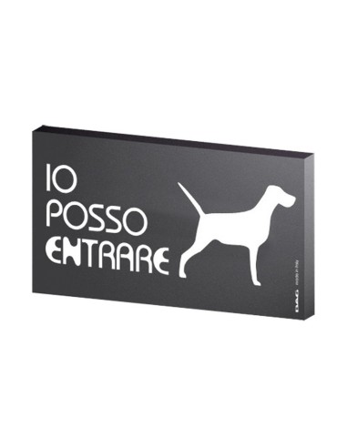 ACCESSORI: vendita online PITTOGRAMMI ACCESSO CANI 8X15 NERO   C/BIADESIVO in offerta