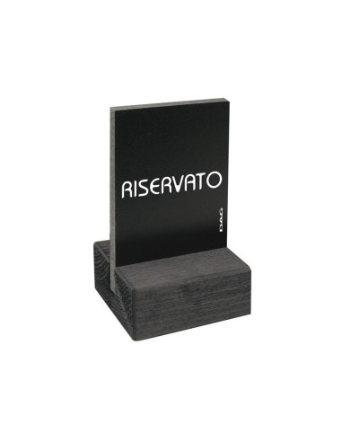 ACCESSORI: vendita online PITTOGRAMMA SEGNAPOSTO MODELLO "RISERVATO" NERO CM.5,5X6,5 DAG STYLE in offerta