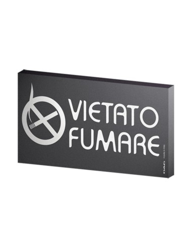 ACCESSORI: vendita online PITTOGRAMMI VIETATO FUMARE 8X15 NERO  C/BIADESIVO in offerta