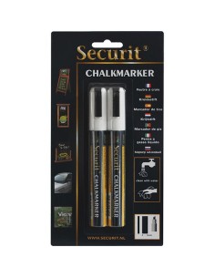 ACCESSORI: vendita online CONFEZIONE 2 PENNARELLI A GESSO LIQUIDO BIANCO MM.2-6 in offerta