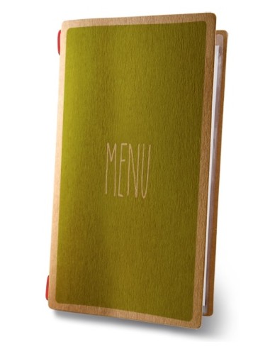 MENU: vendita online PORTAMENU MOD.CUSTOM 4RE ECO DESIGN MENU 2 BUSTE ELASTICO ECO NATURAL in offerta