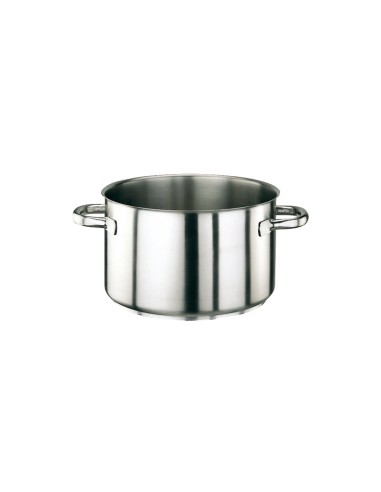 ACCIAIO: vendita online SERIE 1000 CASSERUOLA ALTA INOX CM.36 H.21,5 LT.20,5 2 MANIGLIE in offerta