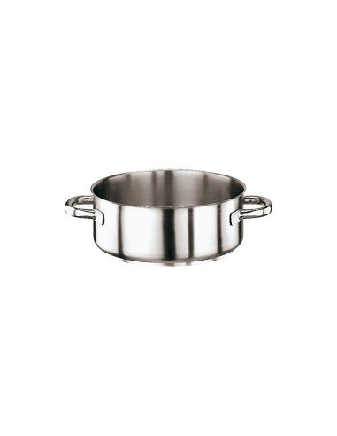 ACCIAIO: vendita online SERIE 1000 CASSERUOLA BASSA INOX CM.28 H.9,5 LT.5,8 2 MANIGLIE in offerta