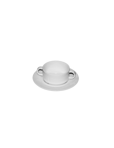 PIATTI: vendita online PIATTINO TAZZA CONSOMÈ BIANCO 17 CM OCEANUS COSTAVERDE in offerta