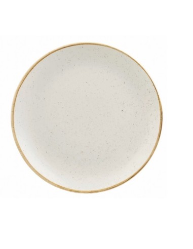 PIATTI: vendita online PIATTO PIANO TONDO BIANCO CHURCHILL STONECAST WHITE PORCELLANA 26 CM in offerta