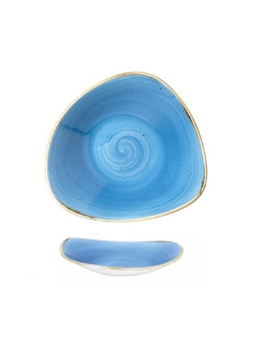 PIATTI: vendita online CIOTOLA TRIANGOLARE BLU CHURCHILL STONECAST BLU PORCELLANA 18,5 CM in offerta