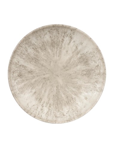 PIATTI: vendita online PIATTO PIANO TONDO CHURCHILL STONE AGATE GRIGIO PORCELLANA CM 22 in offerta
