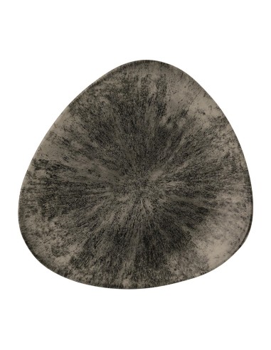 PIATTI: vendita online PIATTO FONDO TRIANGOLARE CHURCHILL STONE QUARTZ PORCELLANA NERO CM.26,5 in offerta