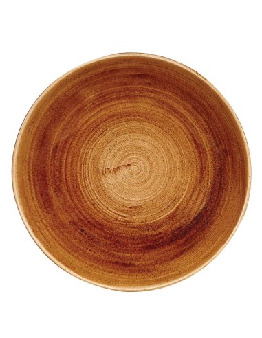 PIATTI: vendita online PIATTO FONDO CHURCHILL STONECAST PATINA VINTAGE COPPER EVOLVE COUPE BOWL PORCELLANA CM.24,8 in offerta
